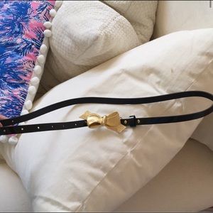 Lilly Pulitzer black belt with gold bow size S